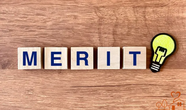 MERITの文字