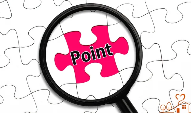 虫眼鏡に写るPointの文字
