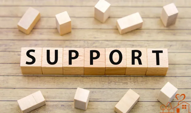 SUPPORTの文字