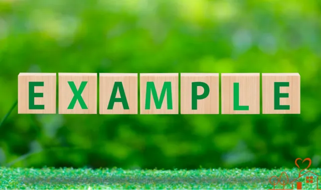 EXAMPLEの文字