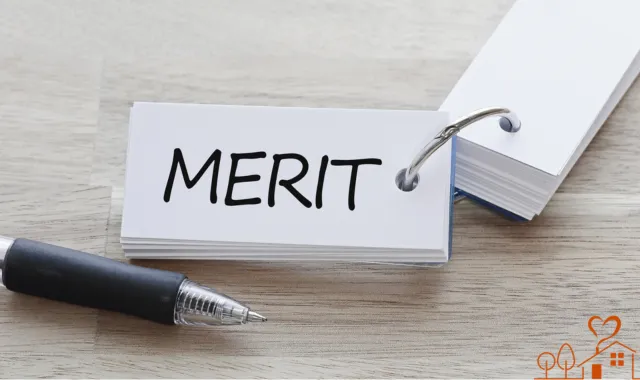 MERITの文字
