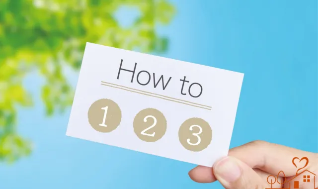 青空と葉を背景に「how to」の文字