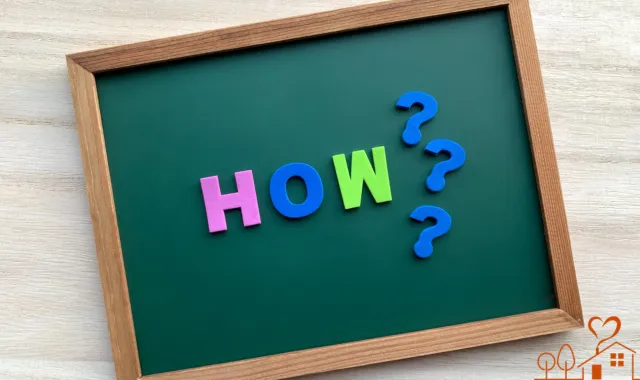 黒板にHOW?の文字