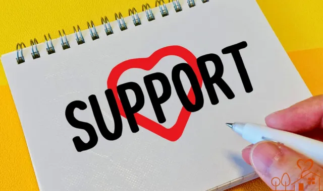 SUPPORTの文字
