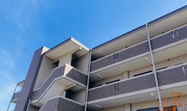 青空とマンション