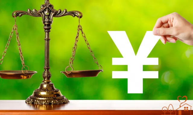 天秤と￥マーク